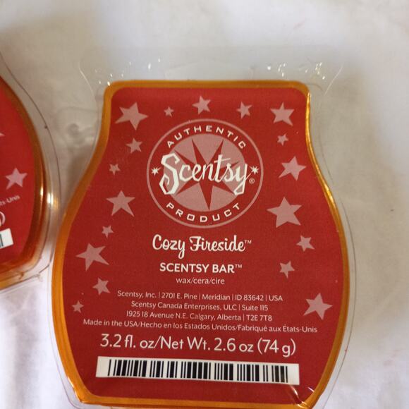 Scentsy Bar COZY FIRESIDE 3.2 oz Authentic(Set of 2) scented wax - Picture 2 of 4